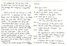 1993 - 1998 Letters to Bill and Lynn Lankton from Mark, Deidre and Cloey