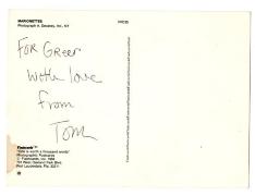 1985 Postcards to Greer Lankton from Tommy