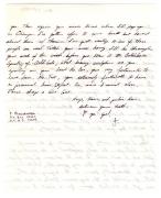 1993 Letter to Greer Lankton from T.J. Mozzerella