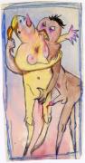 1975 - 1985 Figurative and Sexually Explicit Drawings
