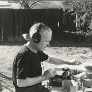 print IRC.2012.02858 showing Rolf Julius's sound installation, Music for a Garden, at the Mattress Factory, 1996